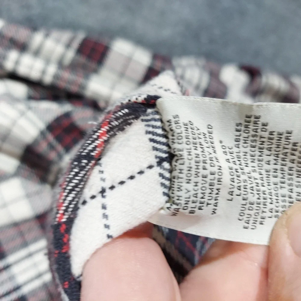 Ralph Lauren Shirt Mens 2XL White Plaid‎ Denim & Supply Flannel Long Sleeve
